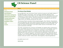 Tablet Screenshot of c8sciencepanel.org